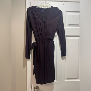 Purple knee length dress